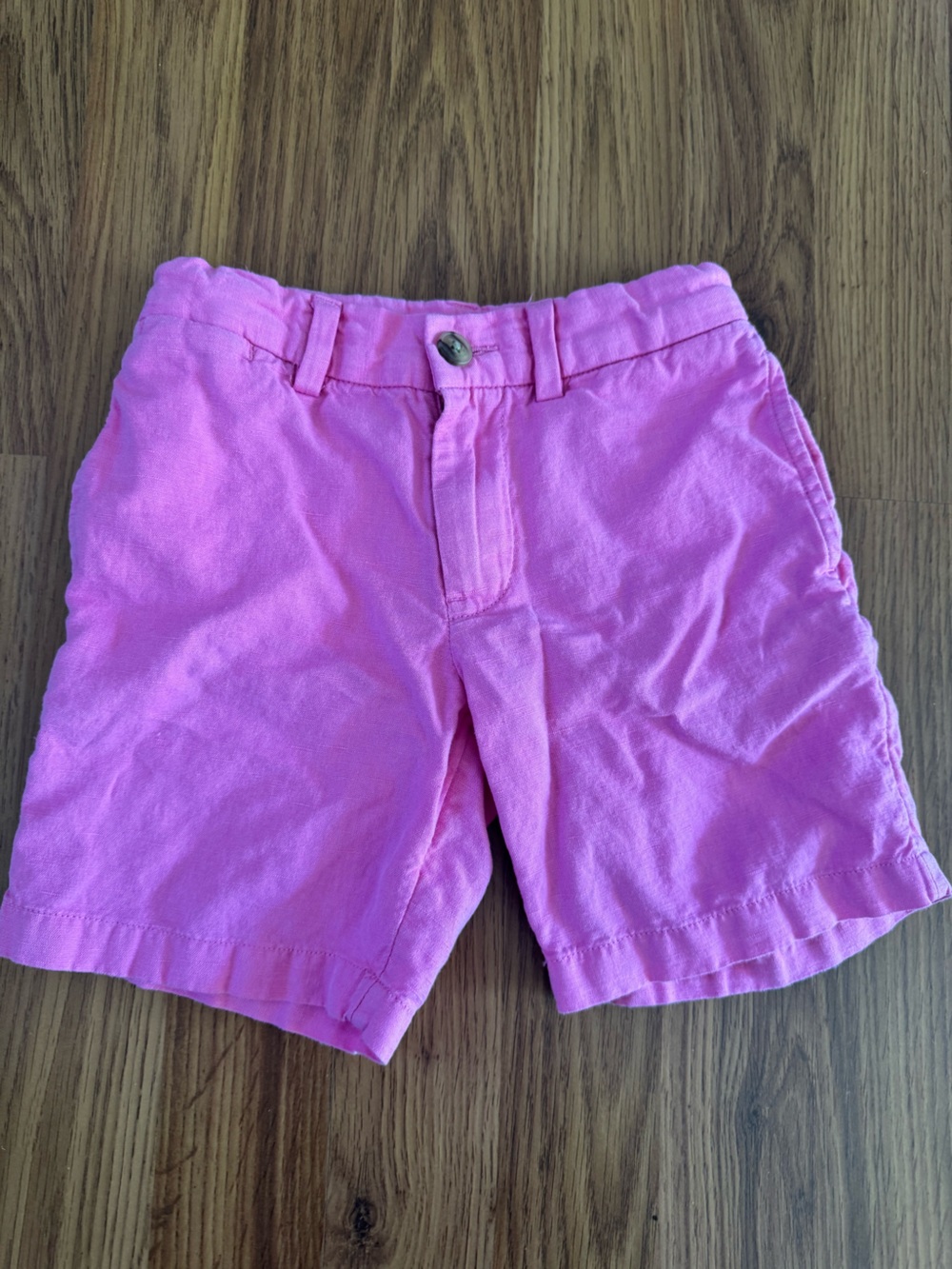 Polo Ralph Lauren Boys Pink Linen Shorts Size-5